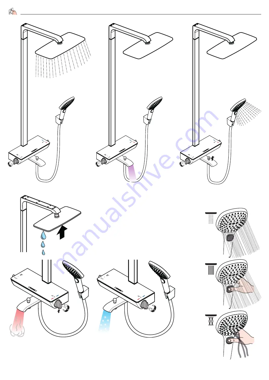 Hans Grohe Raindance Select E 360 Showerpipe 27113400 Instructions For Use/Assembly Instructions Download Page 44