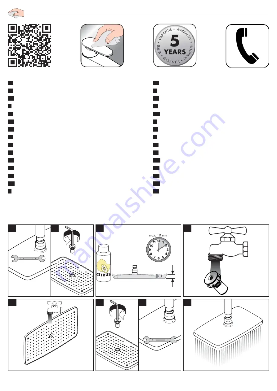 Hans Grohe Raindance Select E 360 Showerpipe 27288000 Скачать руководство пользователя страница 15