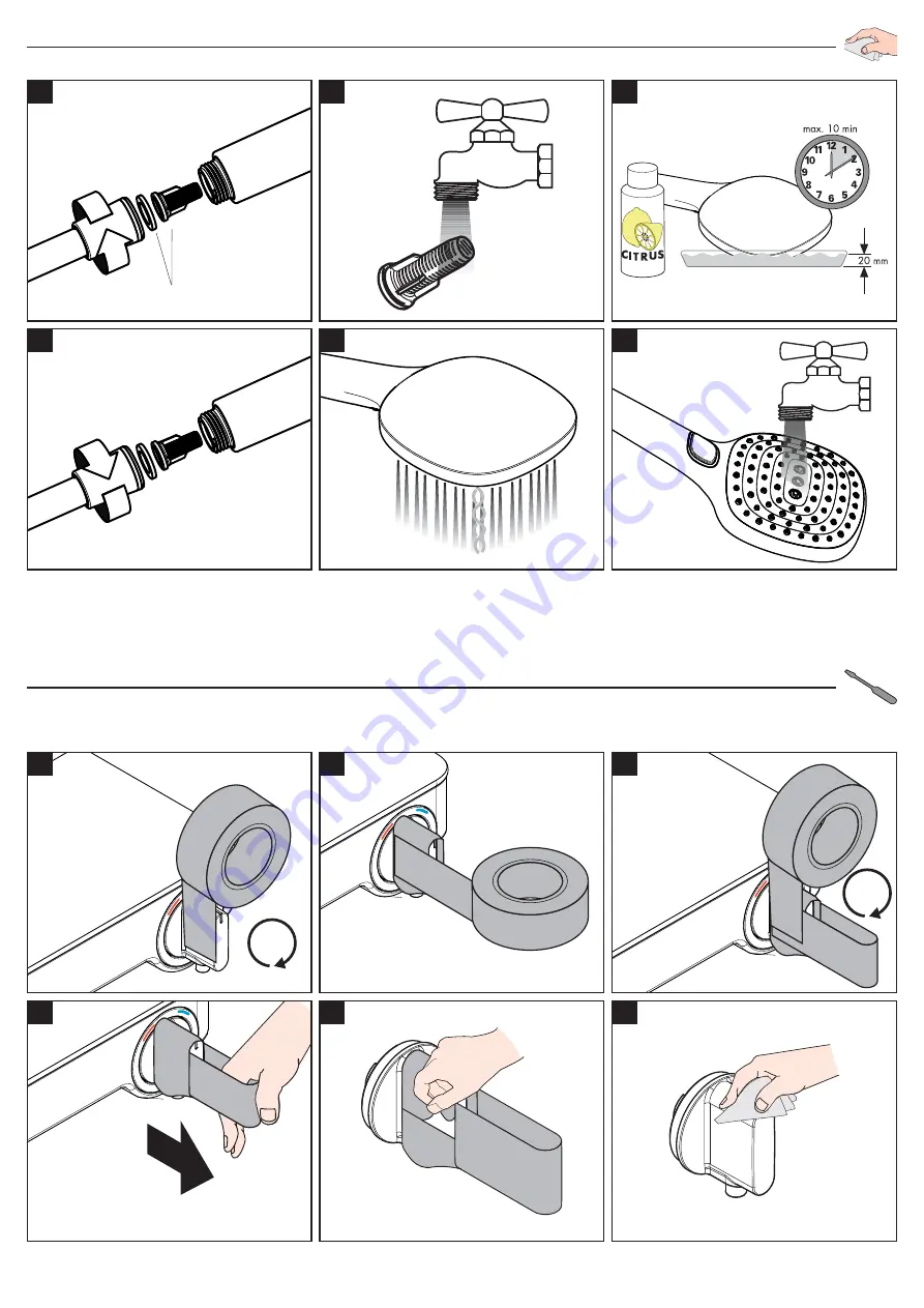 Hans Grohe Raindance Select E 360 Showerpipe 27288000 Instructions For Use/Assembly Instructions Download Page 16