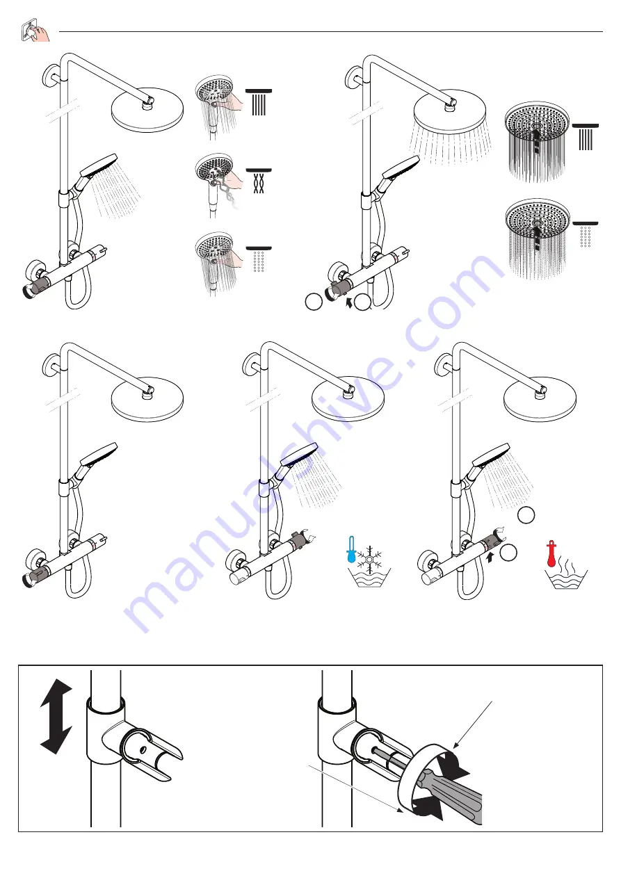 Hans Grohe Raindance Select S 240 27129 Series Instructions For Use/Assembly Instructions Download Page 40