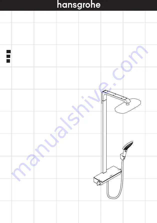 Hans Grohe Raindance Select Showerpipe 04610400 User Manual Download Page 1