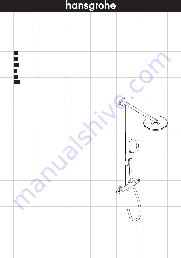 Hans Grohe Raindance Showerpipe 27235000 Instructions For Use/Assembly Instructions Download Page 1