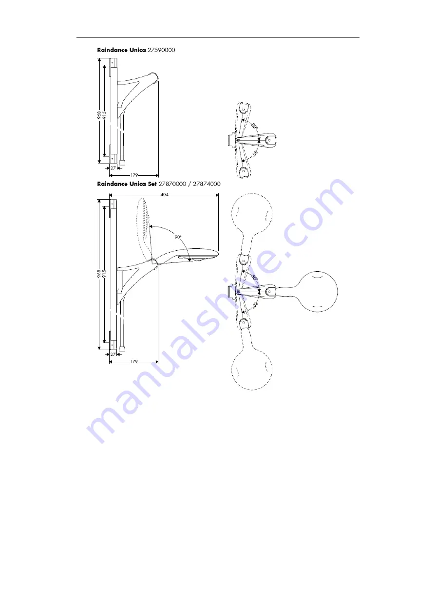 Hans Grohe Raindance Unica Set Assembly Instructions Manual Download Page 183