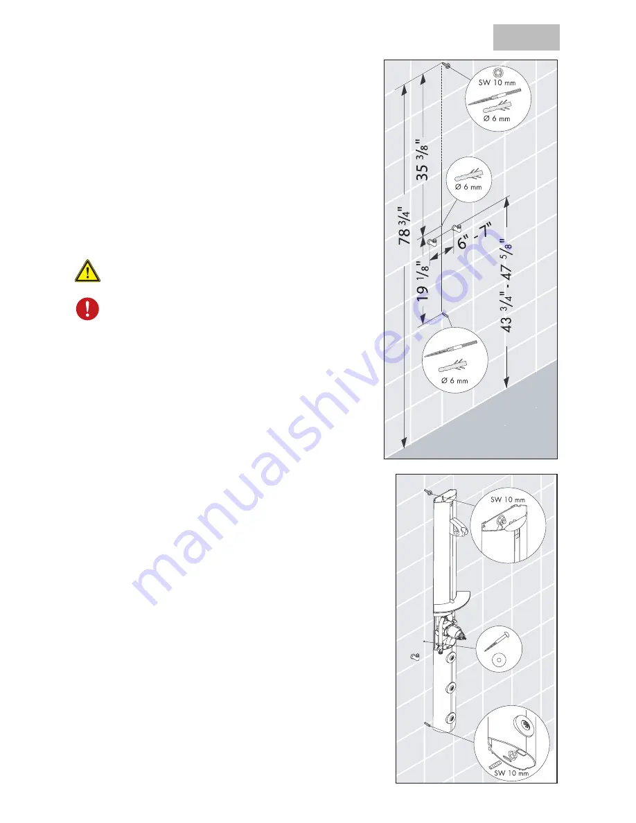 Hans Grohe Showerpanel I Installation Instructions / Warranty Download Page 5