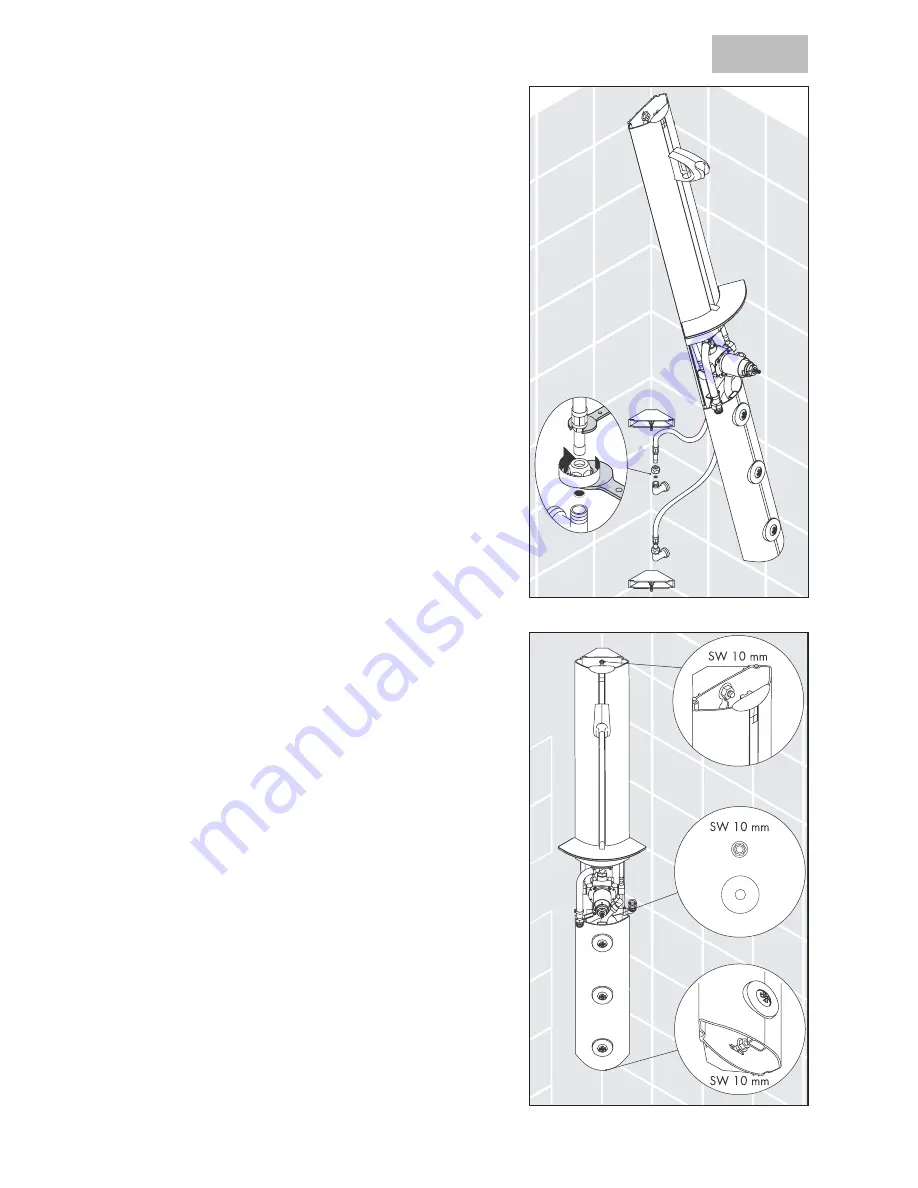 Hans Grohe Showerpanel I Installation Instructions / Warranty Download Page 9