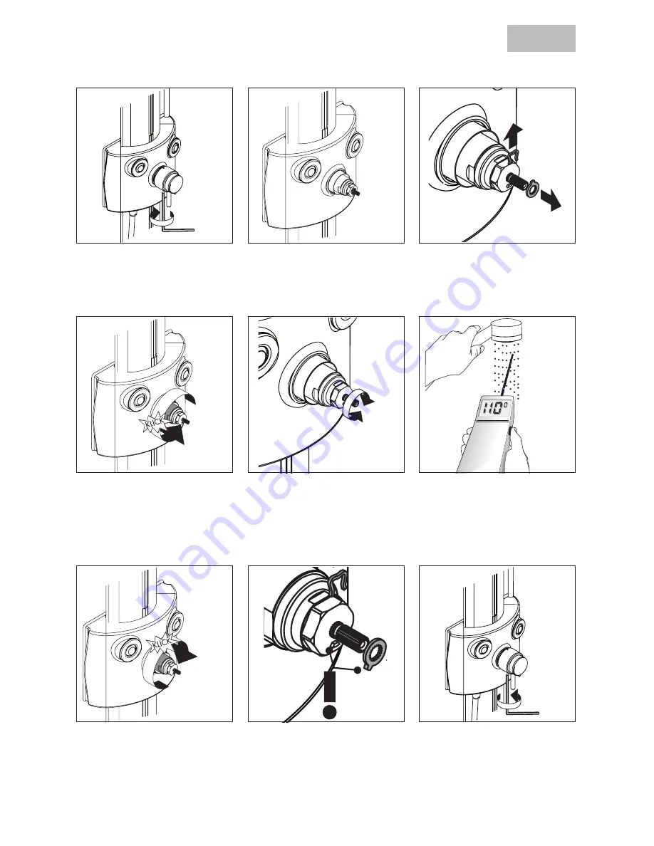 Hans Grohe Showerpanel I Installation Instructions / Warranty Download Page 13