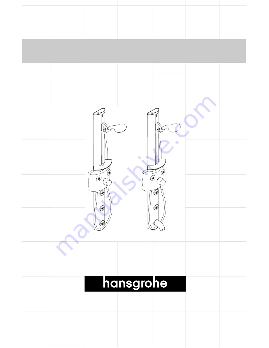 Hans Grohe Showerpanel Installation Instructions / Warranty Download Page 1