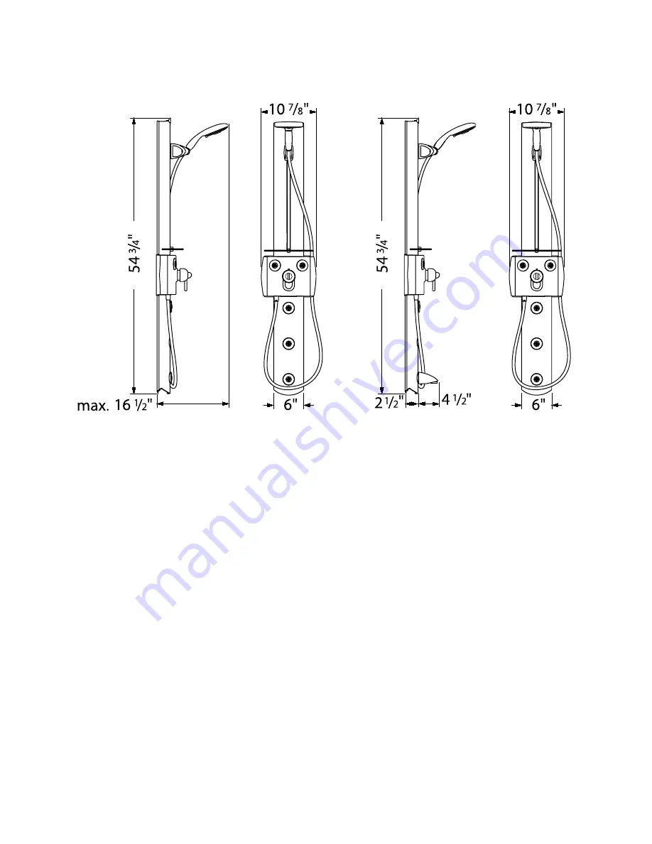 Hans Grohe Showerpanel Installation Instructions / Warranty Download Page 2