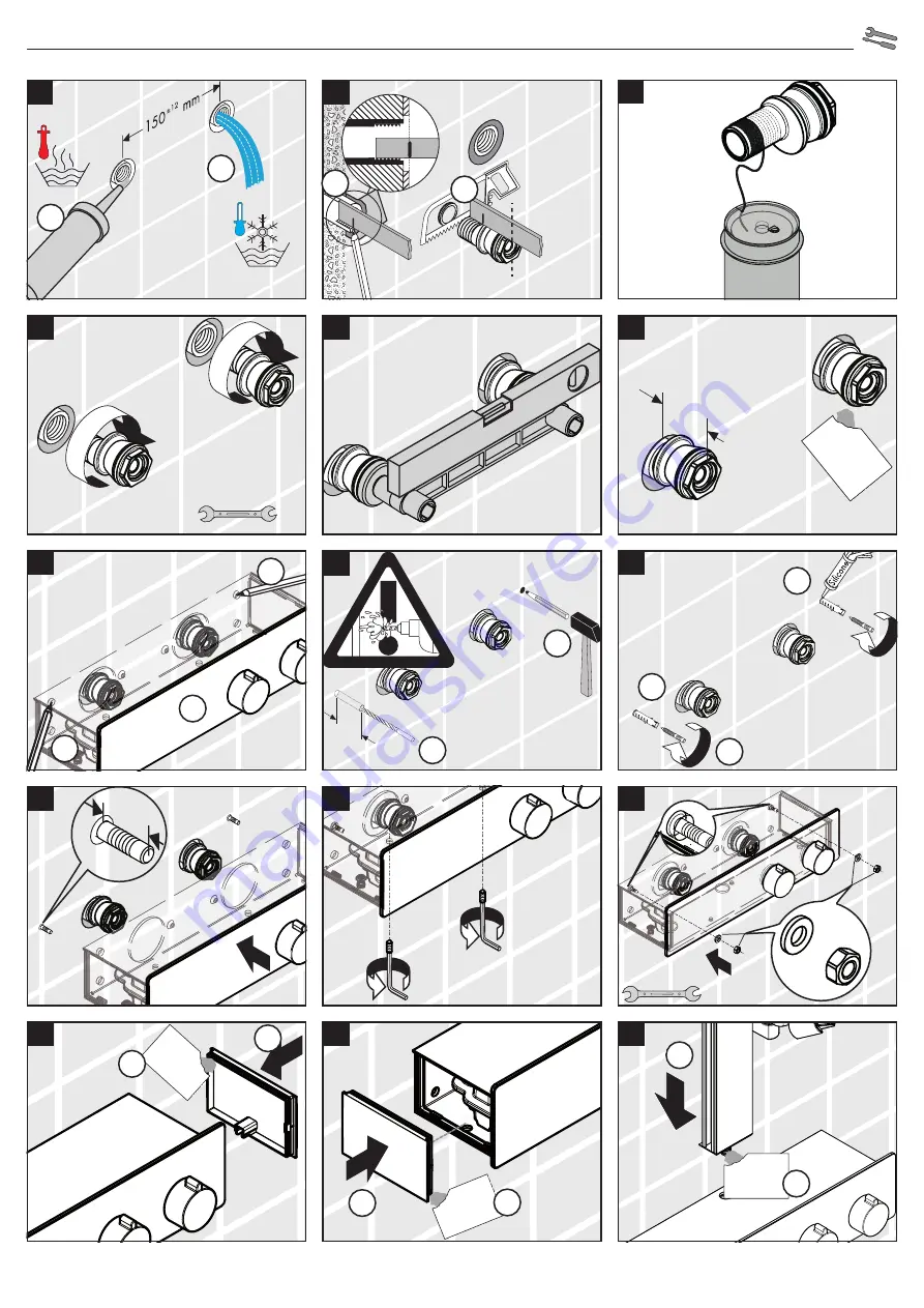 Hans Grohe Showerpipe 300 1jet EcoSmart 9 ShowerTablet 350 27362000 Instructions For Use/Assembly Instructions Download Page 33