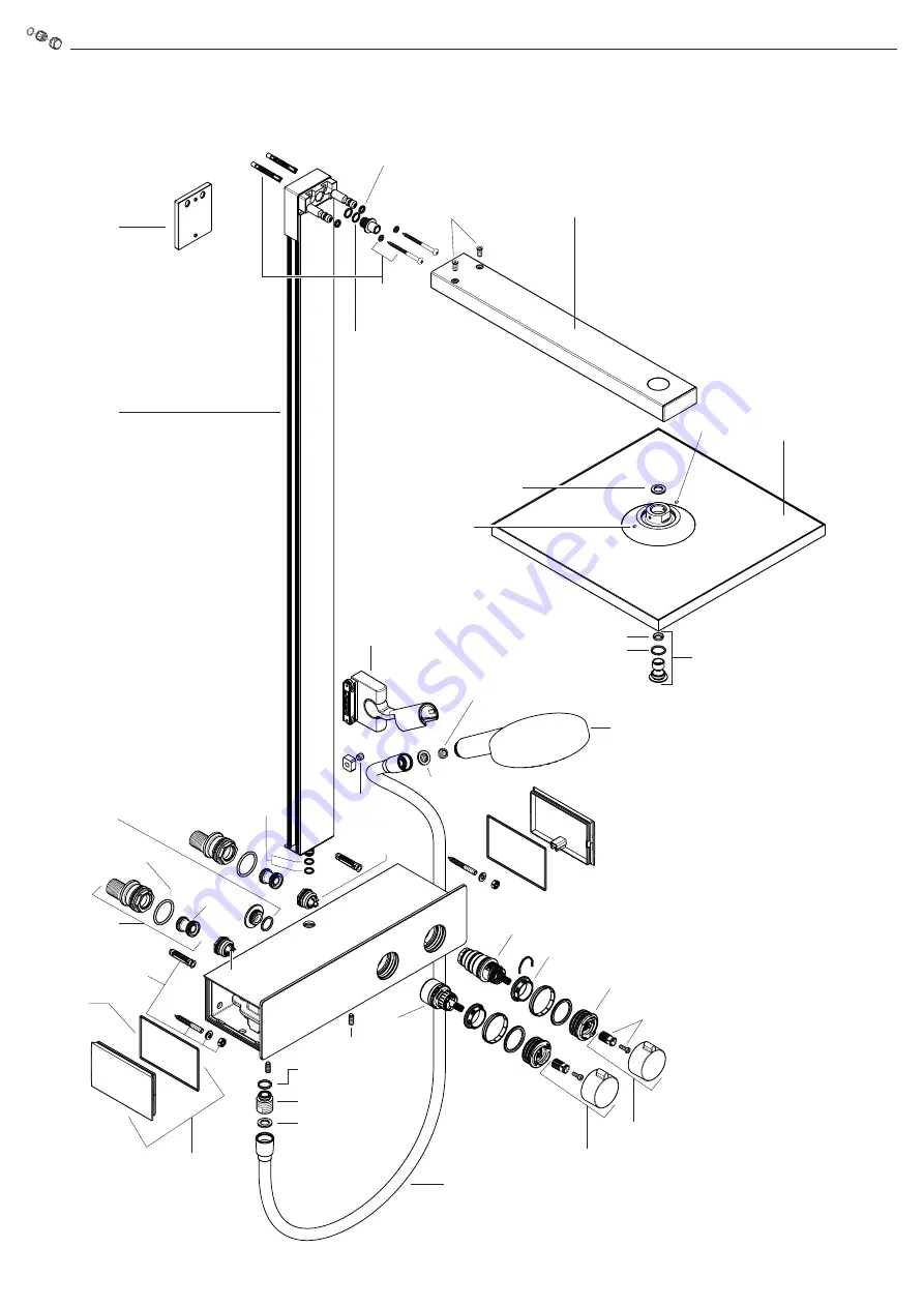 Hans Grohe Showerpipe 300 1jet EcoSmart 9 ShowerTablet 350 27362000 Instructions For Use/Assembly Instructions Download Page 42