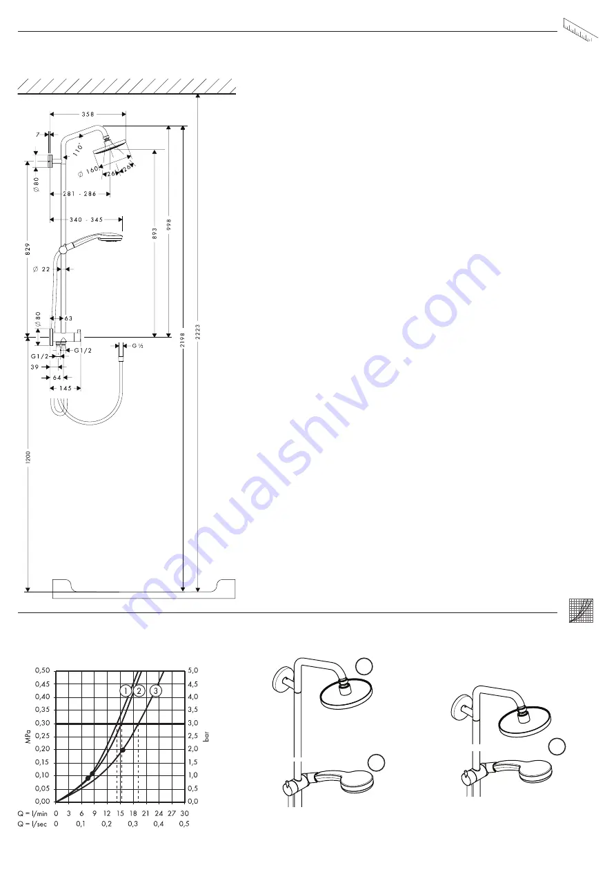 Hans Grohe Showerpipe Croma 100 Reno 27139000 Instructions For Use/Assembly Instructions Download Page 31