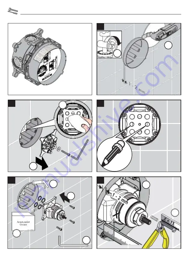 Hans Grohe ShowerSelect 15760 0 Series Assembly Instructions Manual Download Page 62