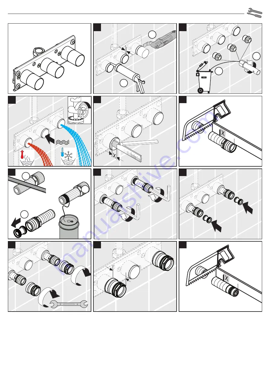 Hans Grohe ShowerTablet 600 Thermostat Universal 13108 Series Instructions For Use/Assembly Instructions Download Page 31