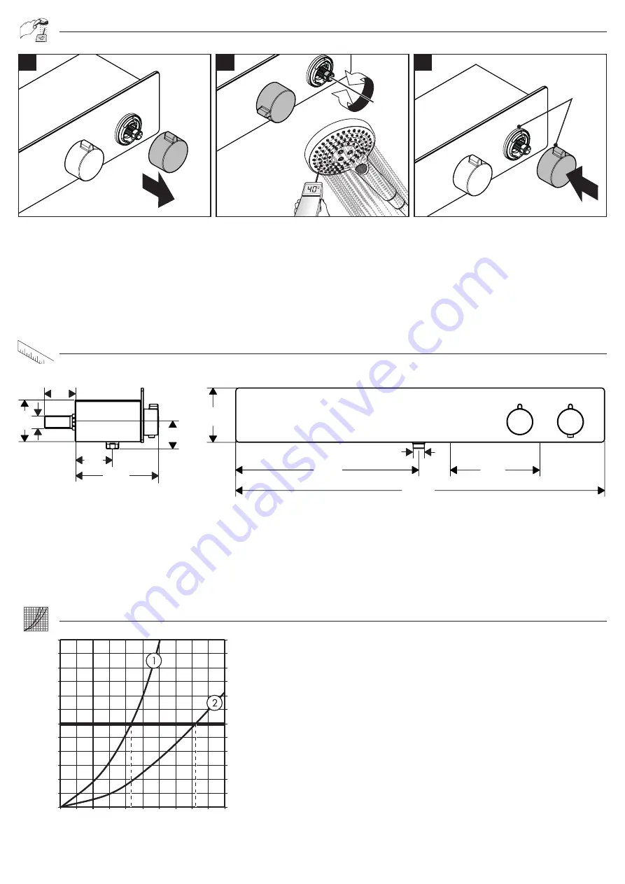 Hans Grohe ShowerTablet 600 Thermostat Universal 13108 Series Instructions For Use/Assembly Instructions Download Page 34