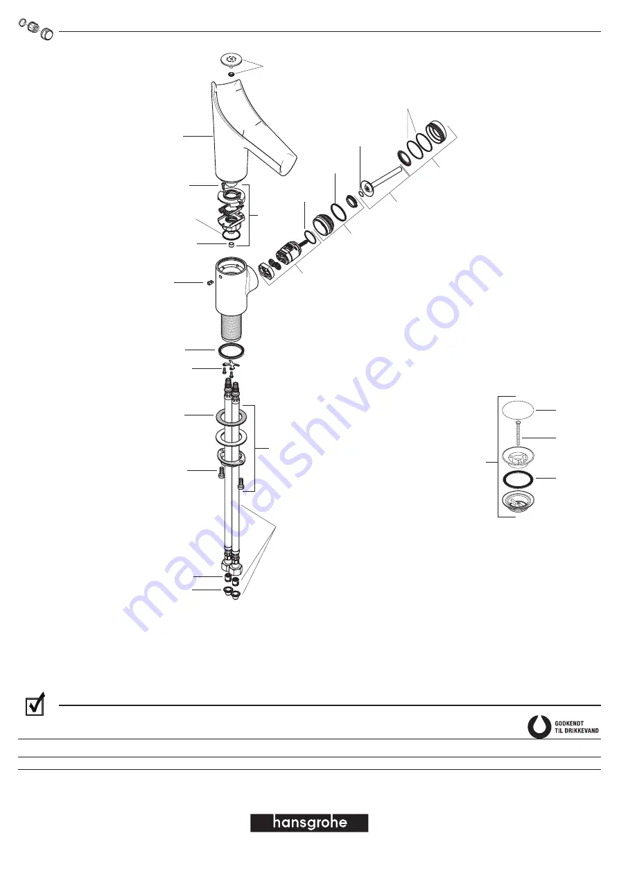 Hans Grohe Starck V
12114000 Instructions For Use/Assembly Instructions Download Page 36