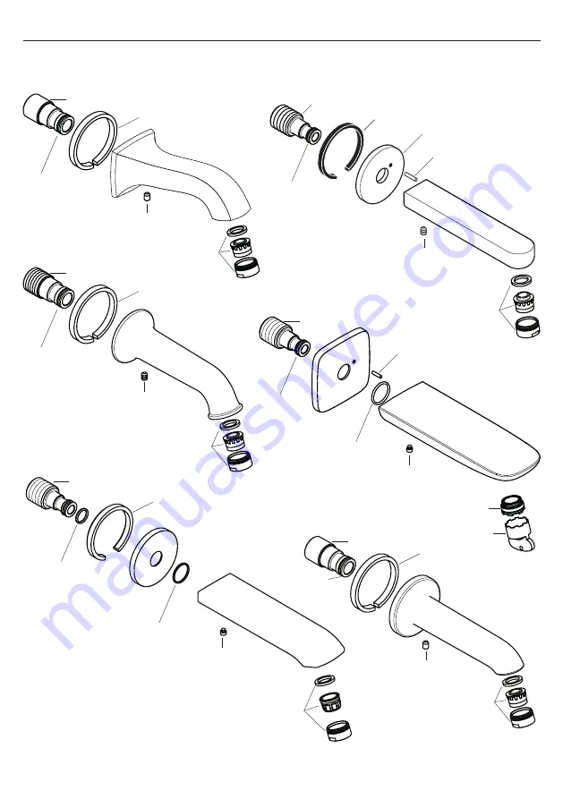 Hans Grohe Talis Classic 14148 Series Assembly Instructions Manual Download Page 6