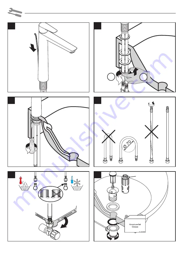 Hans Grohe Talis E 240 71716009 Assembly Instructions Manual Download Page 4