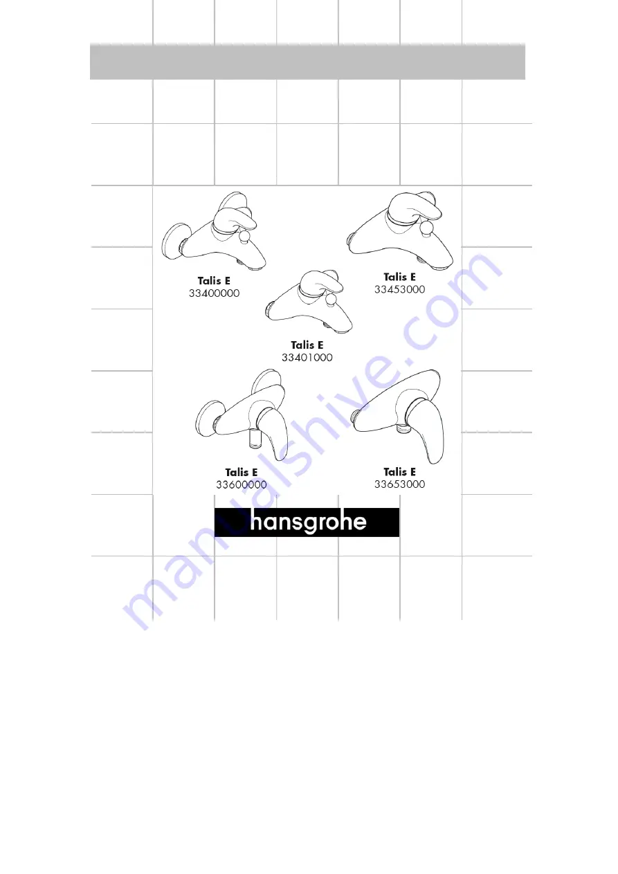 Hans Grohe Talis E 33400000 Assembly Instructions Manual Download Page 85