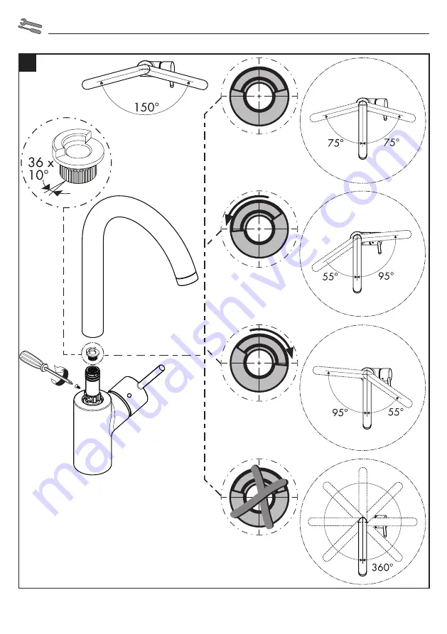 Hans Grohe Talis M51 220 1jet 72811000 Скачать руководство пользователя страница 34