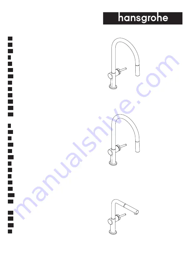 Hans Grohe Talis M54 210 1jet sBox 72803 Series Instructions For Use/Assembly Instructions Download Page 2