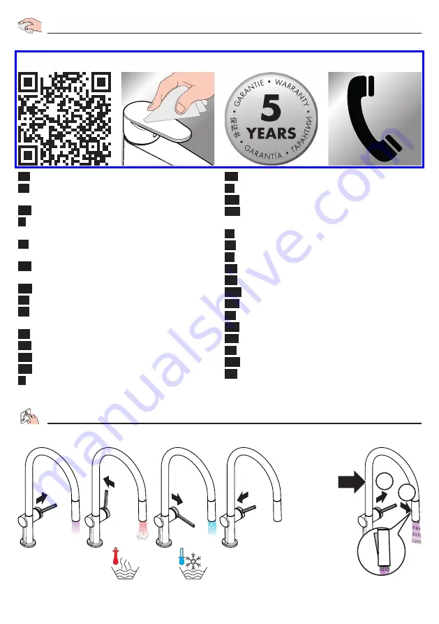 Hans Grohe Talis M54 210 2jet 72800 3 Series Instructions For Use/Assembly Instructions Download Page 44