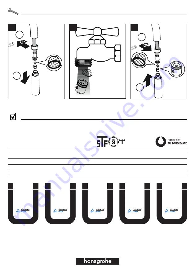 Hans Grohe Talis M54 210 2jet 72800 3 Series Instructions For Use/Assembly Instructions Download Page 48