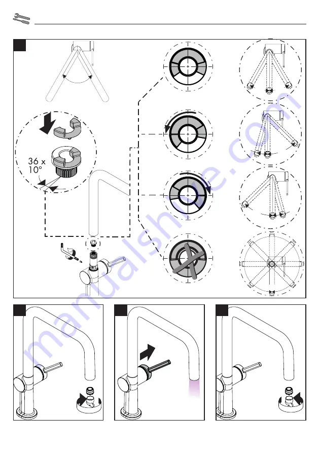 Hans Grohe Talis M54 220 1jet 72804 Series Instructions For Use/Assembly Instructions Download Page 38