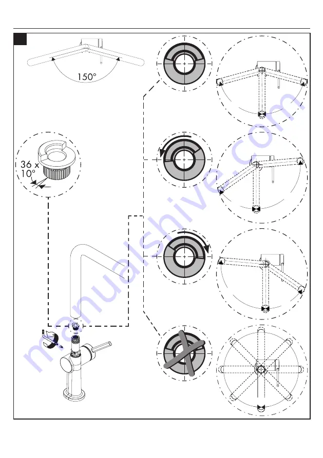 Hans Grohe Talis N 220 U-Style 1-Spray 72806 1 Series Installation/User Instructions/Warranty Download Page 7