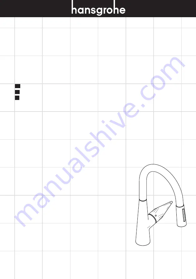 Hans Grohe Talis S 200 72813 1 Series Скачать руководство пользователя страница 1