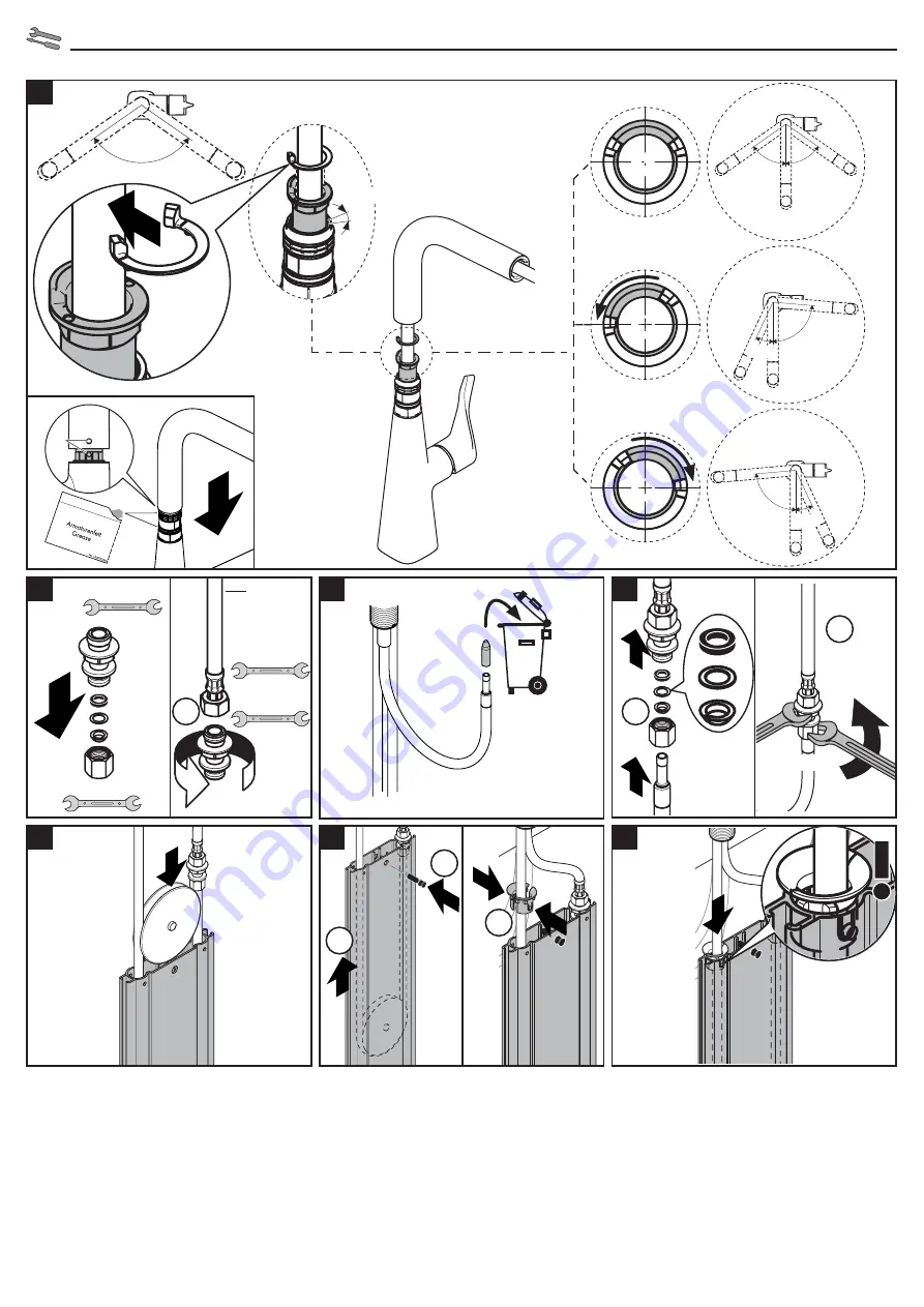 Hans Grohe Talis Select M51 220 1jet sBox 73852 Series Instructions For Use/Assembly Instructions Download Page 32