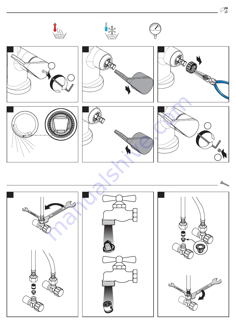 Hans Grohe Talis Select M51 220 1jet sBox 73852 Series Instructions For Use/Assembly Instructions Download Page 35