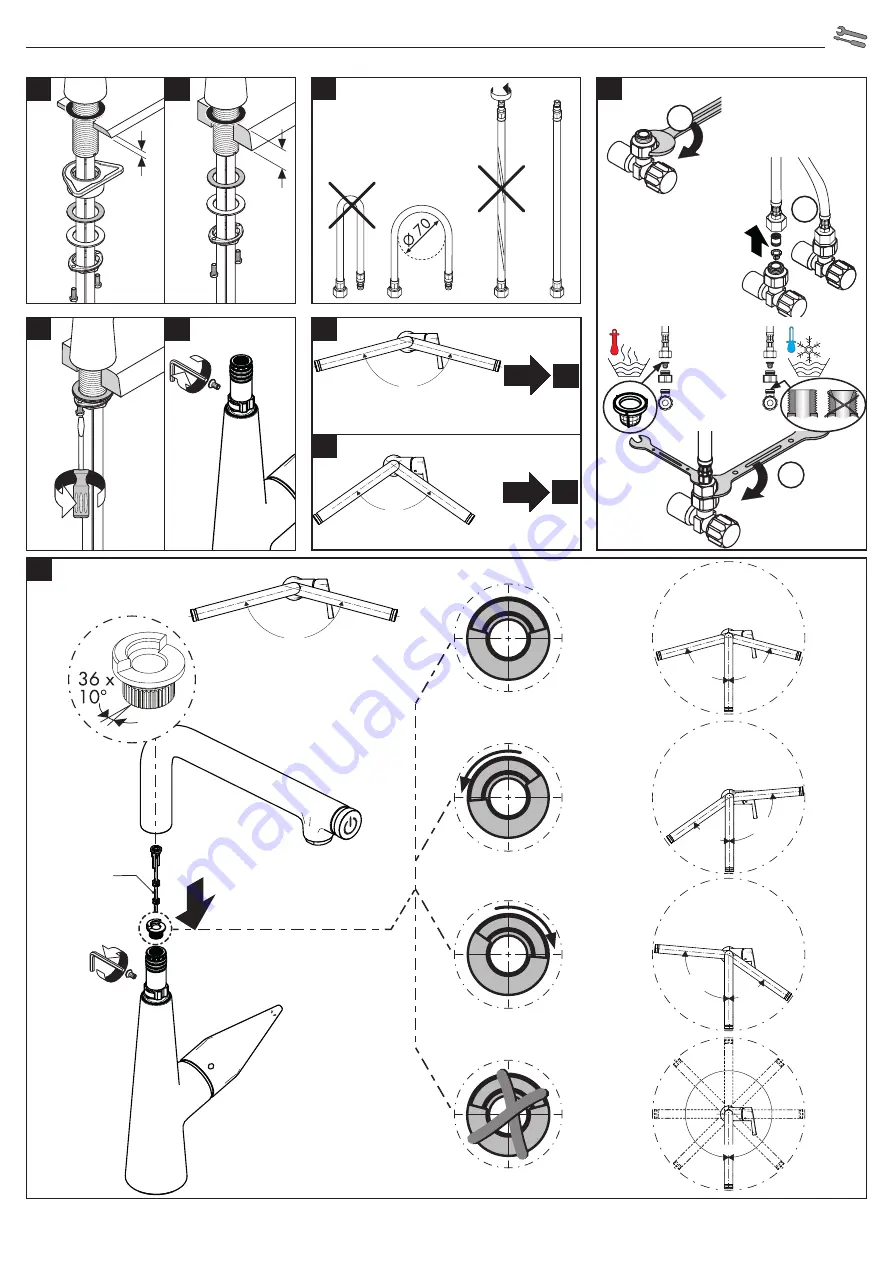 Hans Grohe Talis Select M51 300 1jet 72820003 Скачать руководство пользователя страница 5