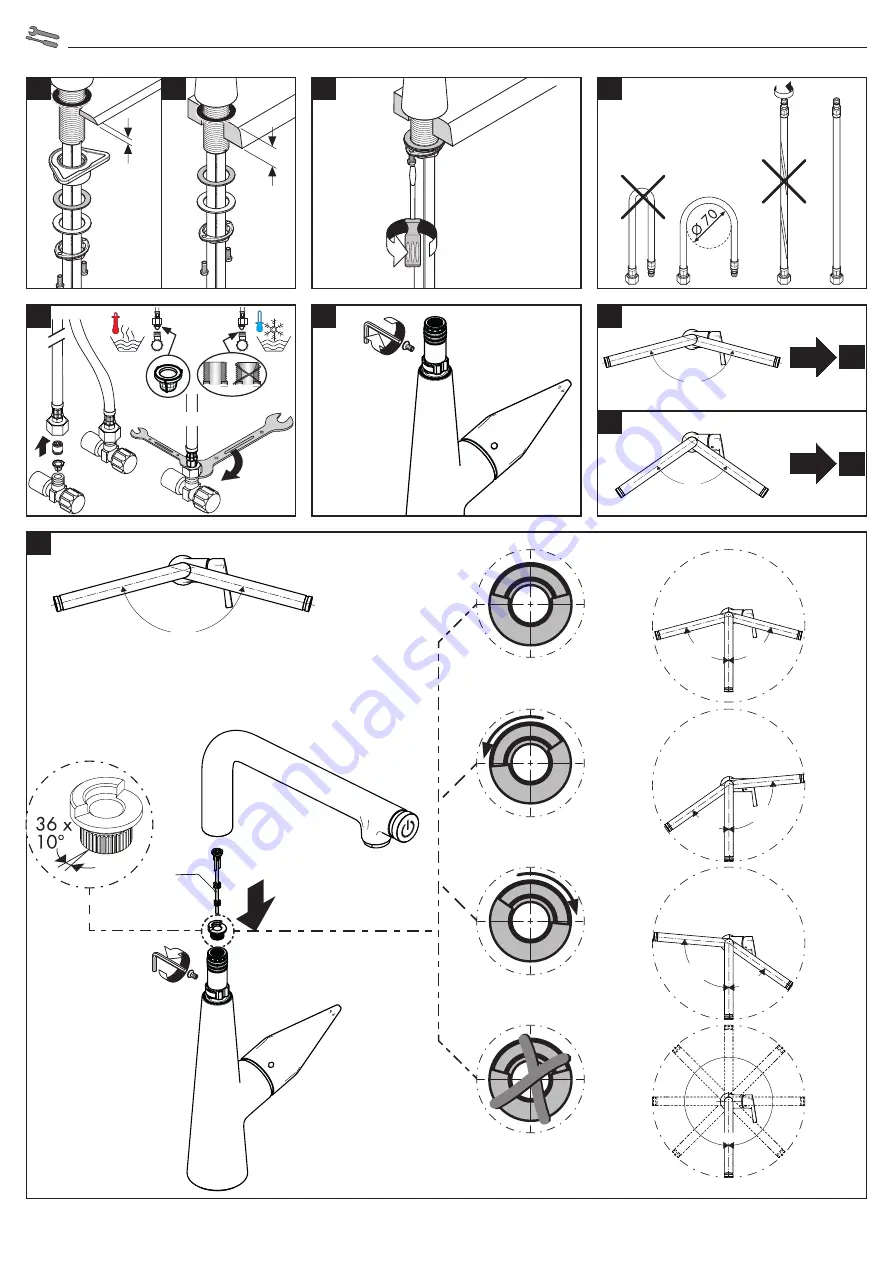 Hans Grohe Talis Select S 300 72820000 Instructions For Use/Assembly Instructions Download Page 32