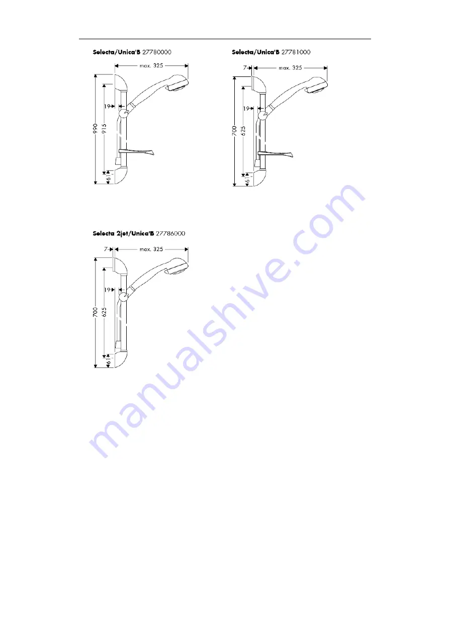 Hans Grohe Unica'B 27705 Series Assembly Instructions Manual Download Page 28