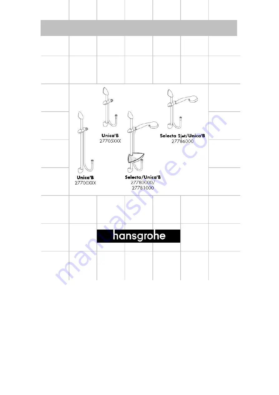 Hans Grohe Unica'B 27705 Series Assembly Instructions Manual Download Page 42