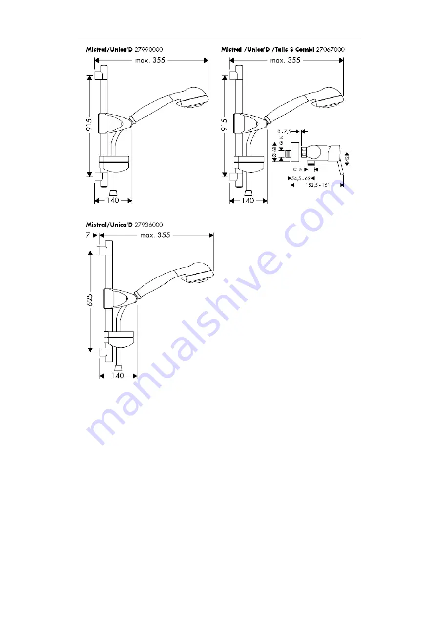 Hans Grohe Unica'D 27067000 Assembly Instructions Manual Download Page 4