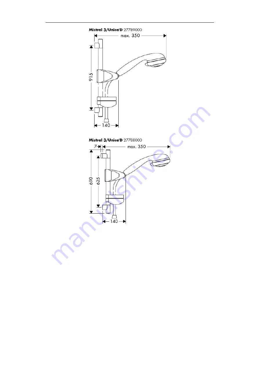 Hans Grohe Unica'D 27067000 Assembly Instructions Manual Download Page 23