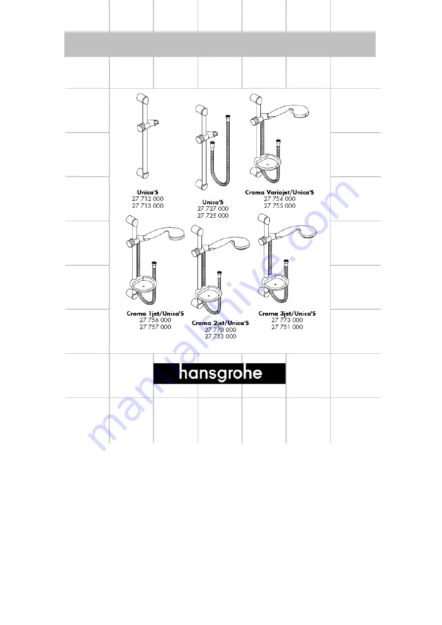 Hans Grohe Unica'S 27 712 000 Assembly Instructions Manual Download Page 25