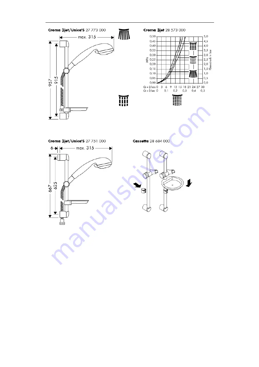 Hans Grohe Unica'S 27 712 000 Assembly Instructions Manual Download Page 100