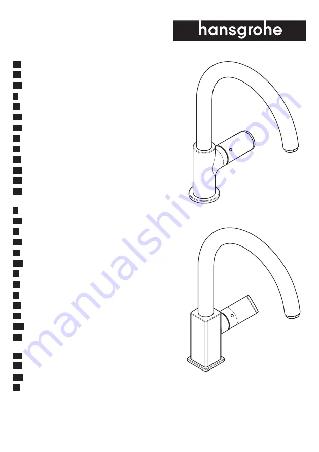 Hans Grohe Vernis Blend 260 71870 Series Assembly Instructions Manual Download Page 2