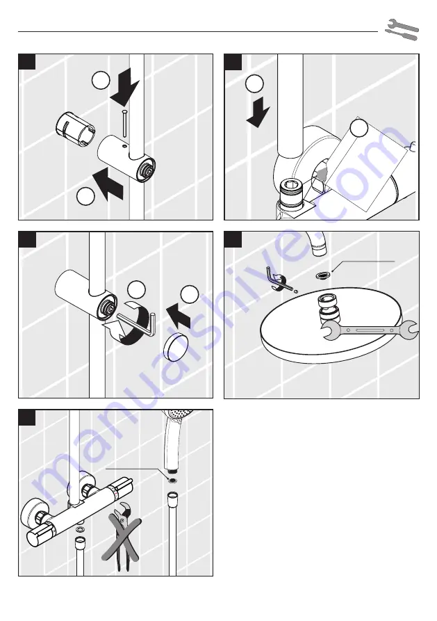 Hans Grohe Verso 220 Showerpipe 27290000 Instructions For Use/Assembly Instructions Download Page 9