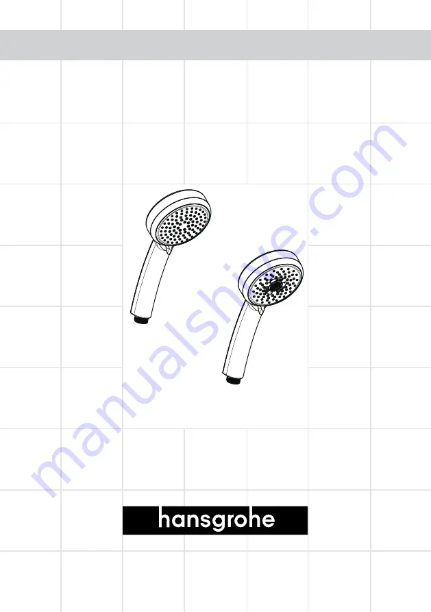 Hans Grohe Verso Vario 28779000 Manual Download Page 1