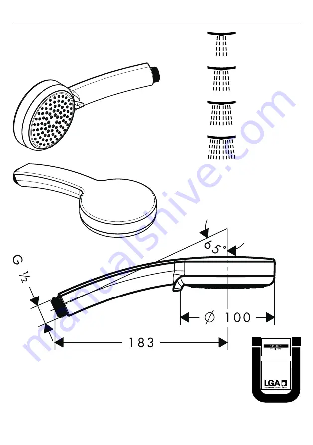 Hans Grohe Verso Vario 28779000 Manual Download Page 2