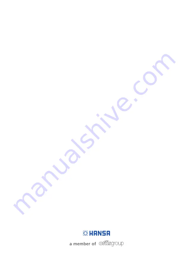 Hansa SIKOBHE275 Installation And Maintenance Manual Download Page 28