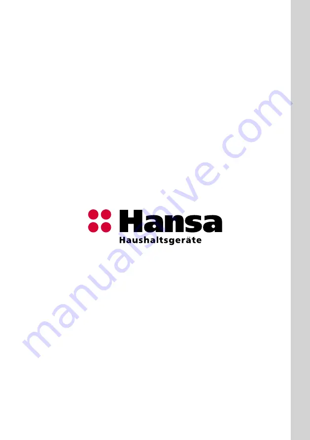 Hansa ZWM 428IEH Operating Instructions Manual Download Page 28