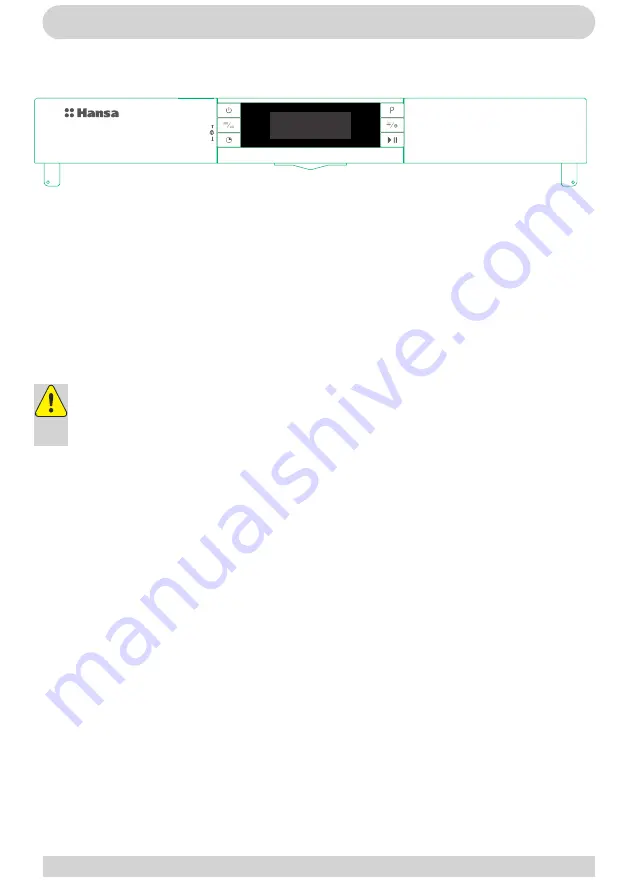 Hansa ZWM 627 WEB Operating Instructions Manual Download Page 20