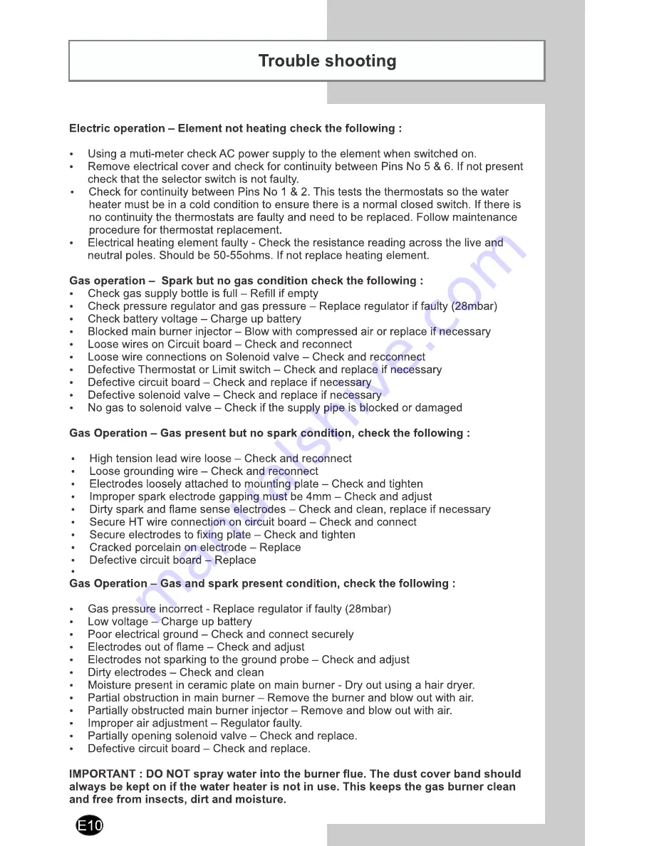 Hansen GE2 Owner'S Manual Download Page 11