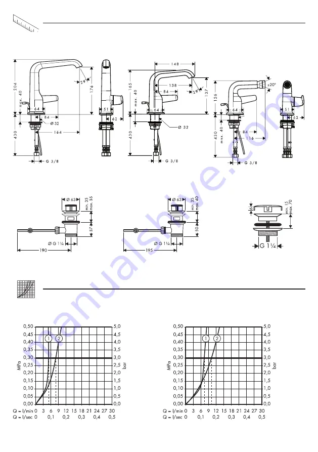 Hansgrohe Axor Bouroullec
19210000 Instructions For Use/Assembly Instructions Download Page 34