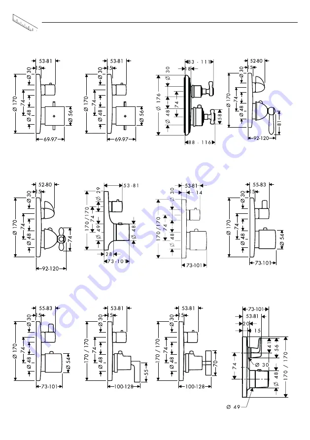 Hansgrohe Axor Bouroullec 19706000 Instructions For Use/Assembly Instructions Download Page 68