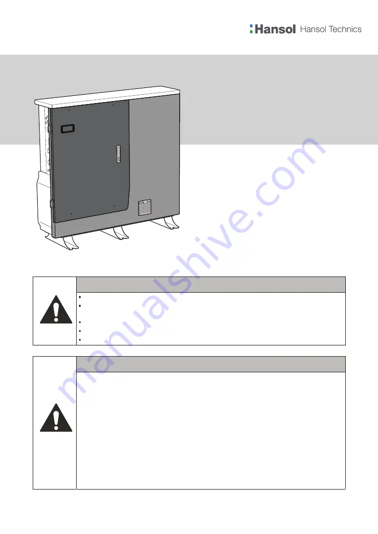 Hansol Scalable All In One ELSR103-00001 Installation Manual Download Page 1